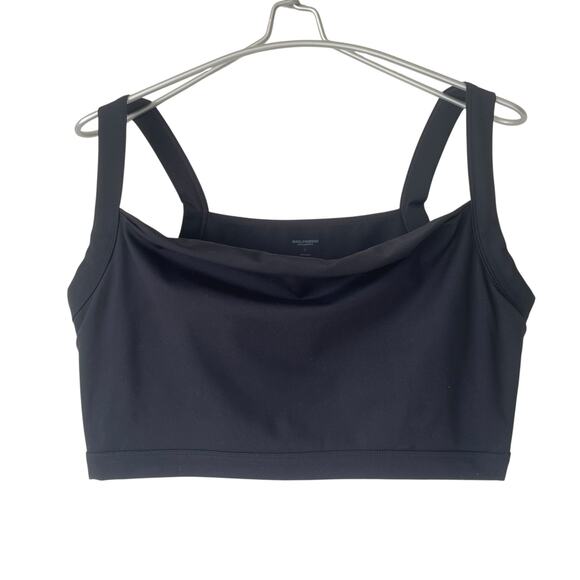 GIRLFRIEND Collective Black Julia Cowl Neck Bra Size Large - Picture 7 of 7